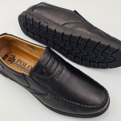 GIÀY LƯỜI NAM DA BÒ THẬT TỰ NHIÊN 100% DONAVY, ĐẾ CAO SU CAO CẤP THIẾT KẾ KHÂU VIỀN THỜI TRANG DGLK