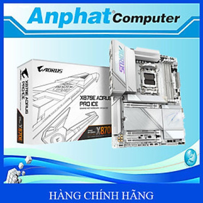 Bo Mạch Chủ Main Gigabyte X870E AORUS PRO ICE Socket AM5 - Hàng Chính Hãng