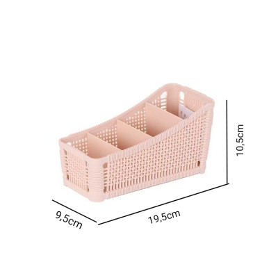 khay tiện ích 4 ngăn Hàn quốc cao cấp kệ khay đựng bút đựng mỹ phẩm đa năng