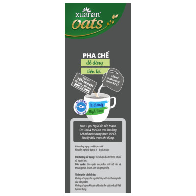 Combo 5 túi: NC Óc Chó Mè Đen+YM Hạnh Nhân+Gạo Lức Huyết Rồng+Dinh Dưỡng Canxi+NC Yến Mạch[ít đường 400gr](Tặng Kèm 2 Túi Yến Mạch 150G)