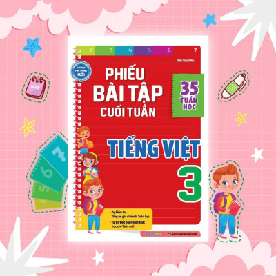 Sách - Phiếu Bài Tập Cuối Tuần Tiếng Việt Lớp 3 - Megabook