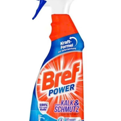 Bình Xịt Tẩy Rửa Đa Năng Bref Power 750ml, nhập khẩu Đức- Tẩy dầu mỡ, Tẩy Bếp, Thiết Bị Nhà Bếp, Nhà tắm, Inox, hiệu quả lên đến 99.9%.