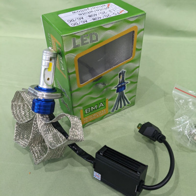 Đèn Pha Ô Tô Xe Máy BMA F5: Siêu Sáng Cos Vàng & Pha Trắng Loại Tốt - Chất Lượng Đến Từ QN LEDLIGHT