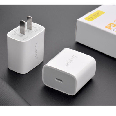 Củ sạc nhanh LI-TOP AC08, PD 20W, đạt chứng nhận 3C tiêu chuẩn quốc gia về an toàn thiêt bị điện, hàng chính hãng bảo hành 12 tháng