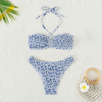 Bộ bikini 2 Mảnh Có Dây Đeo Cổ Thời Trang Cho Nữ