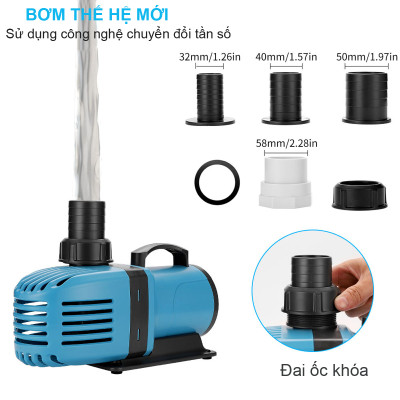 Máy bơm nước HB16000 ( 90W - 16000L/Hr) cao cấp bơm lọc nước bể cá, hồ cá Koi tiểu cảnh non bộ, sinh hoạt cao cấp
