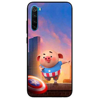 Ốp lưng in cho Xiaomi Redmi Note 8 Mẫu Heo CAP