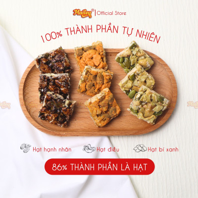 [COMBO 3 TÚI] Bánh hạt dinh dưỡng NUT BITES Mailey túi 96g - thơm ngon từ hạt tự nhiên và giàu dinh dưỡng