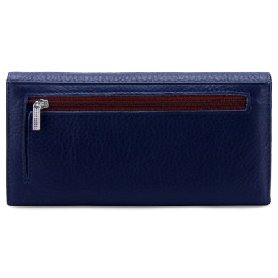 Bóp nữ Huy Hoàng da bò 3 gấp lửng màu da, đen, đỏ, hồng, nâu, xanh, xanh đậm, cam, xanh lá chuối, xanh dương, đỏ tươi, vàng, đỏ đô HT3125-26-27-28-29-30-39-40-59-60-64-65-67