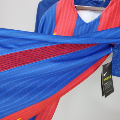 Áo Bóng Đá Retro Barcelona 2016/2017 - Sân Nhà bản cao cấp vải Cotton Polyester