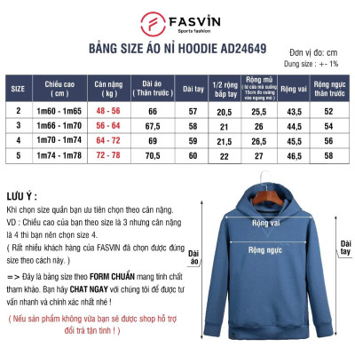 Áo Hoodie Thể Thao Nam Có Mũ Fasvin AD24649.HN Chất Vải Nỉ Mềm Mại Thoải Mái Ấm Áp.