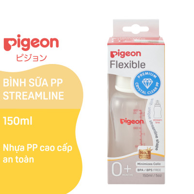 Bình sữa Pigeon cổ hẹp PP Streamline 150ml/ 250ml