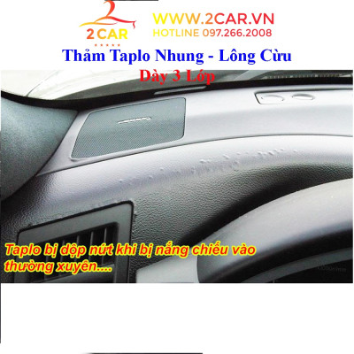 Thảm Taplo Nhung Xe Toyota Raize 2022, chống nóng tốt, chống trơn trượt, vừa khít theo xe