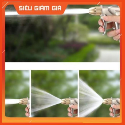 Bộ dây vòi xịt nước rửa xe, tưới cây .tăng áp 3 lần,loại 3m,5m 206701-1đầu đồng,cút,nối nhựa đen+ tặng mở chai