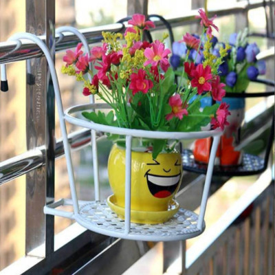 Giỏ Sắt Treo Chậu Hoa Ban Công Đế Dày GroFa - Chính Hãng 