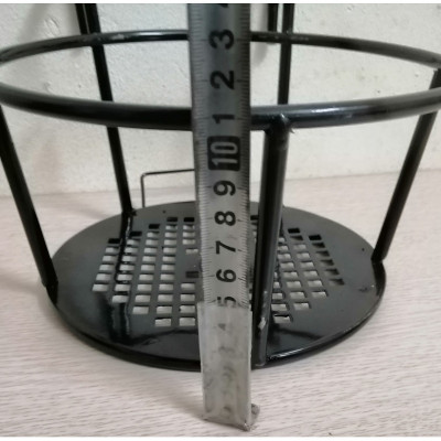 Combo 2 GIỎ SẮT Treo Chậu Hoa Ban Công Hình Tròn - Màu Đen