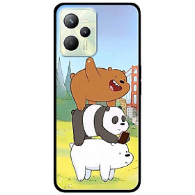 Ốp lưng dành cho Realme C35 - Realme Narzo 50A Prime mẫu Bộ Ba Chú Gấu