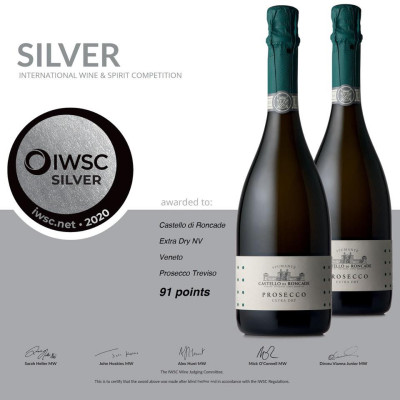 Rượu vang nổ,vang sủi tăm Castello di Roncade Prosecco DOC Extra Dry (Italia/ Ý )