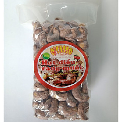 500G Hạt Điều Rang Muối Vỏ Lụa Loại Cồ O