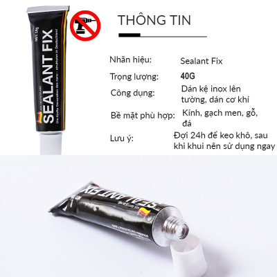 Keo dán Sealant Fix , gel dính mọi bề mặt gỗ tường gạch chống nước an toàn với da tay