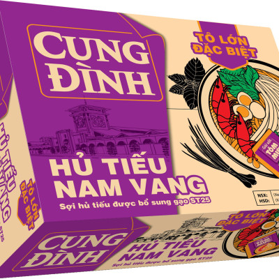Thùng 30 gói Hủ Tiếu Nam Vang Cung Đình (83g x 30 gói)
