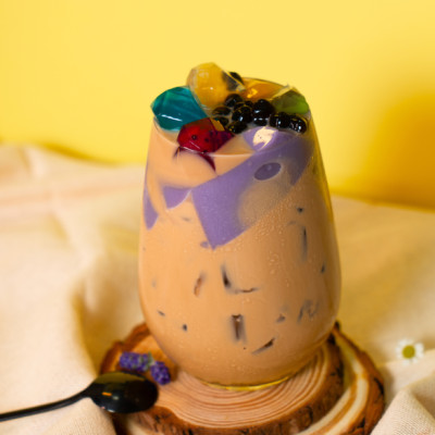 Combo 2 Túi Bột trà sữa vị khoai môn + truyền thống 3in1 Déli - 1kg pha chế trà sữa tiện lợi, nhanh chóng