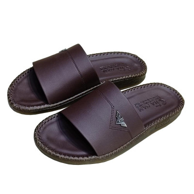 Dép Nam Da Bò HA NAM Đế Siêu Nhẹ Khâu Chỉ Toàn Bộ DNA22031