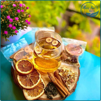 Trà Đông Trùng Cam Quế Sả Lý Tưởng 110g, Hộp Trà Gồm 8 Gói,Sản Phẩm Đạt Chứng Nhận OCOP 3 Sao Của Thành Phố Hà Nội