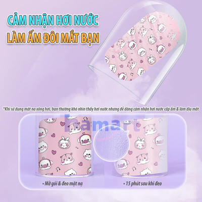 Hộp 5 Mặt Nạ Mắt Nóng Xông Hơi Nước Ngải Cứu Spa Chườm Ấm Mắt Ngủ Ngon Giảm Khô Nhức Mỏi Quầng Thâm 