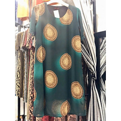 Đầm Suông  Voan 2 lớp  BIG SIZE cao cấp (Từ 55kg đến 70kg)Số 4