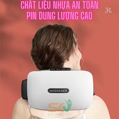 Đai Massage Bụng Hỗ Trợ tan Mỡ Bụng, Xoa Bóp Cùng Lúc Làm Nóng, Mát Xa Cổ Vai Lưng Đùi