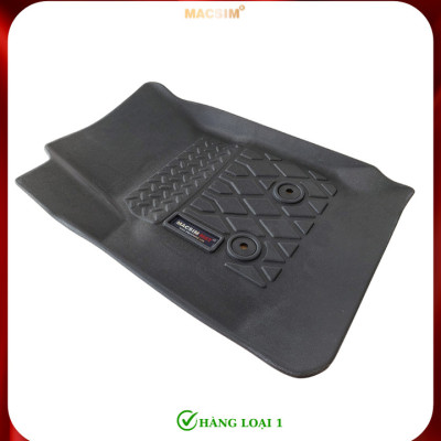 Thảm lót sàn xe ô tô Chevrolet Colorado 2015+ (sd) Nhãn hiệu Macsim chất liệu nhựa TPE cao cấp màu đen