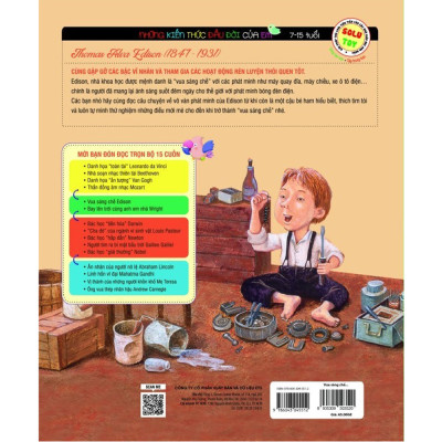 Sách - Những Bộ Óc Vĩ Đại: Vua Sáng Chế Edison 65K
