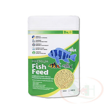 Thức ăn cá Dr+ Premium Garlic Pellets tỏi tăng miễn dịch đề kháng cá tép cảnh