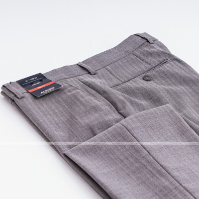 Quần âu nam ALIGRO màu xám kẻ,chuẩn form slimfit, chất vải nano cao cấp tôn dáng ALGO1037
