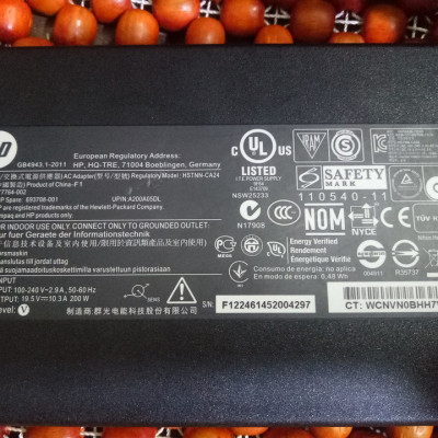 Sạc laptop HP 200w kim to 7.4mm x 5.0mm - Adapter sạc máy tính laptop 200w dùng cho laptop HP 8570w,8770w, Zbook 14, Zbook 15, Zbook 17 - Hàng chính hãng
