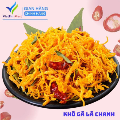Combo 2kg khô gà lá chanh giòn vừa, cay lá chanh VIETTINMART
