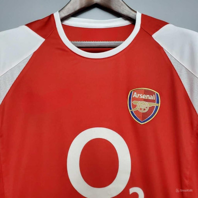 Áo Bóng Đá Retro Arsenal 2002 - Sân Nhà bản cao cấp vải Cotton Polyester