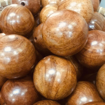 Vòng Lắc Eo Hạt Gỗ Hương Cao Cấp - Vòng 30 hạt 6cm ( video , hình thật ) 