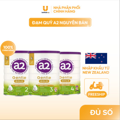 Combo 3 Lon Sữa a2 Milk a2 Gentle Gold Đủ Số Lon 800g