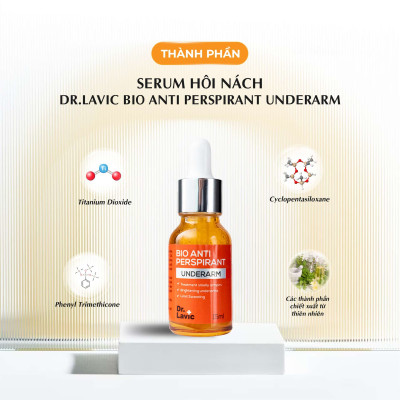 Serum hôi nách Dr.Lavic Bio Anti Perspirant Underarm khử mùi hôi nách hôi chân 15ml DR932