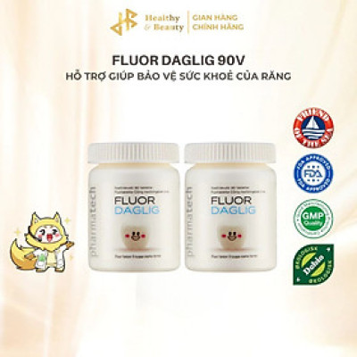 Combo 2 Thực phẩm bảo vệ sức khỏe Fluor Daglig - Lọ 90 viên