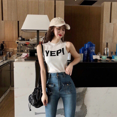 Áo dệt kim ba lỗ không tay thời trang Hàn Quốc - Chất đẹp