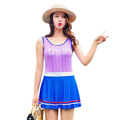 Đồ Bơi Nữ Một Mảnh Kín Đáo Kiểu Váy Thể Thao ATI32 MayHomes Women One-Piece Swimwear