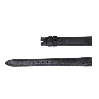 HC8417-18-19-23 Dây đồng hồ Huy Hoàng da đà điểu size 12, 14 màu đen, nâu đất, vàng bò, nâu đỏ