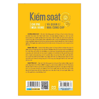 Sách:  Kiểm Soát Chi Phí Mua Hàng Và Quản Lí Nhà Cung Cấp - Cẩm Nang Dành Cho Các Doanh Nghiệp