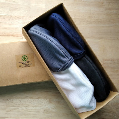 Combo 10 cái Khẩu Trang Vải 3 Lớp Màu Xanh Navy