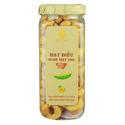 Combo Hạt Điều Rang Muối Tách Vỏ Lụa Hải Long (250g) + Hạt Điều Nghệ Mật Ong Hải Long (250g)