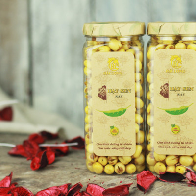 Combo Đậu Nành Sấy Cỏ Ngọt Vị Cay Hải Long (230g) + Hạt Sen Sấy Hải Long (230g)
